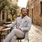 Linnekostym för män med klassiska slag-Suits for men-Fjallbarn