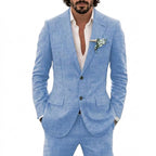 Linnekostym för män med klassiska slag-Suits for men-Fjallbarn