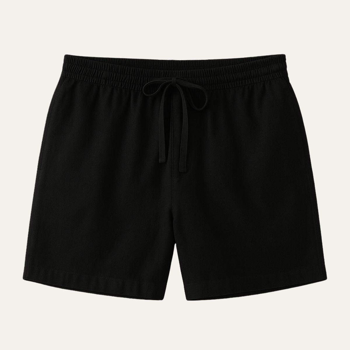 Linneshorts för herr med dragsko och resår i midjan-Shorts for men-Fjallbarn