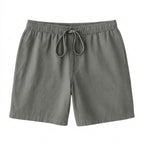 Linneshorts för herr med dragsko och resår i midjan-Shorts for men-Fjallbarn