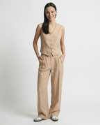 Linneväst och vida byxor för dam-Sets for women-Fjallbarn