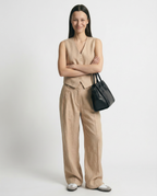 Linneväst och vida byxor för dam-Sets for women-Fjallbarn