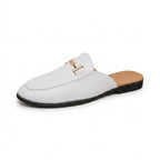Loafers-mules med metallspänne för herr-Footwear for men-Fjallbarn