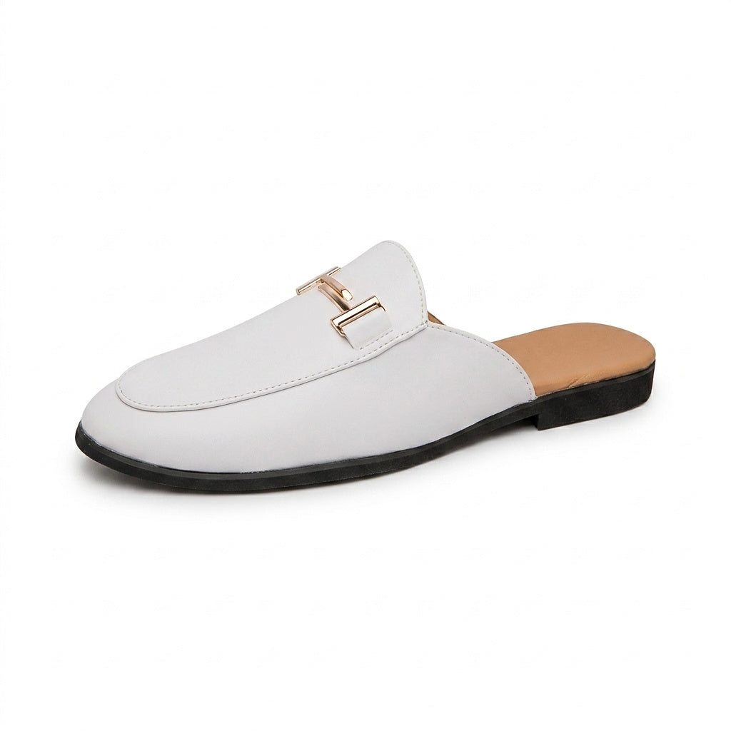 Loafers-mules med metallspänne för herr-Footwear for men-Fjallbarn