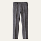 Män Byxor med Rak Benform, Veck och Bälteshällor-Pant for Men-Fjallbarn