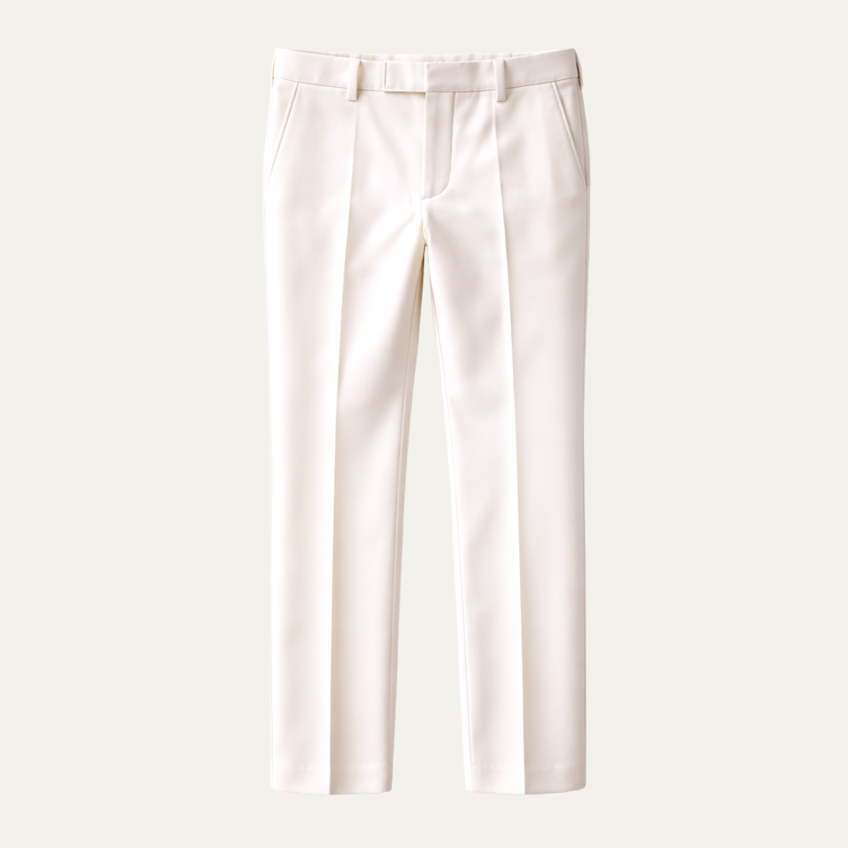 Män Byxor med Rak Benform, Veck och Bälteshällor-Pant for Men-Fjallbarn
