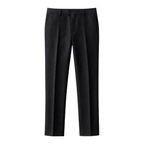 Män Byxor med Rak Benform, Veck och Bälteshällor-Pant for Men-Fjallbarn