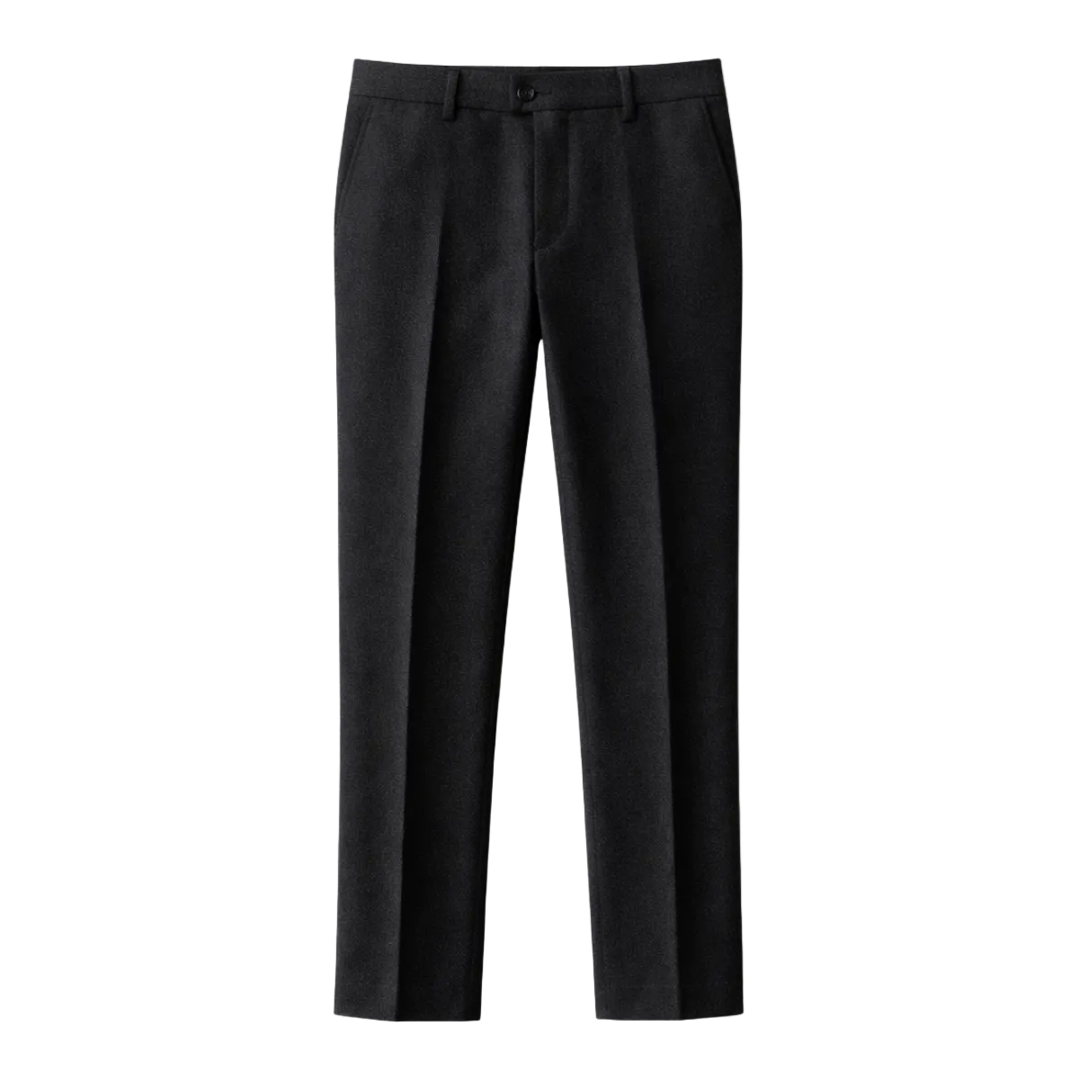 Män Byxor med Rak Benform, Veck och Bälteshällor-Pant for Men-Fjallbarn