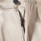 Män Byxor med Veckad Midja, Dragsko och Dragkedja-Pant for Men-Fjallbarn