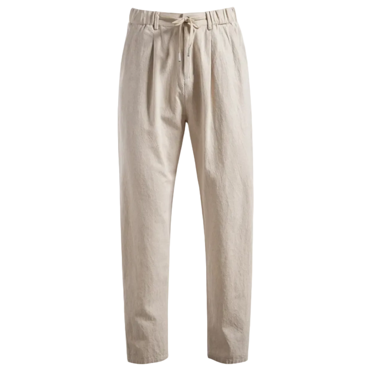 Män Byxor med Veckad Midja, Dragsko och Dragkedja-Pant for Men-Fjallbarn