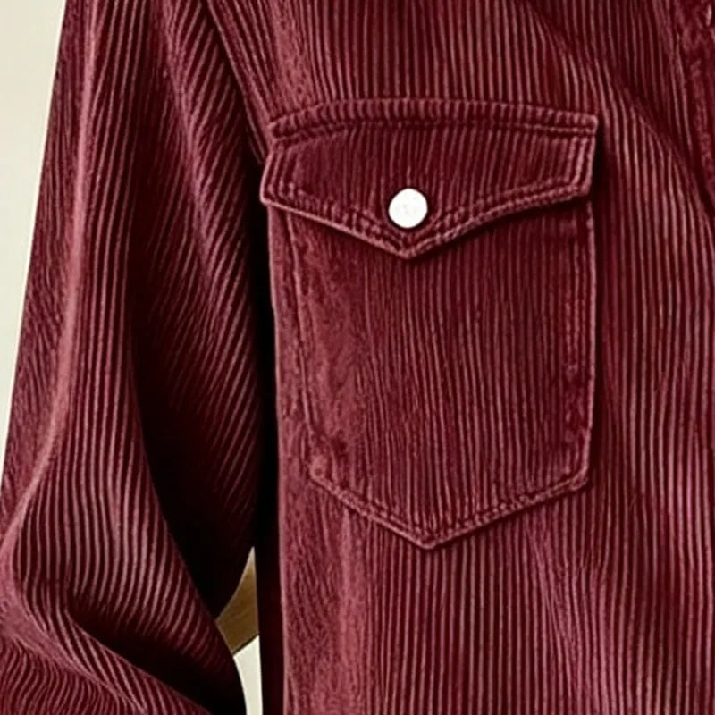Manchester-skjorta med knappar och fickor för dam-Shirts for women-Fjallbarn