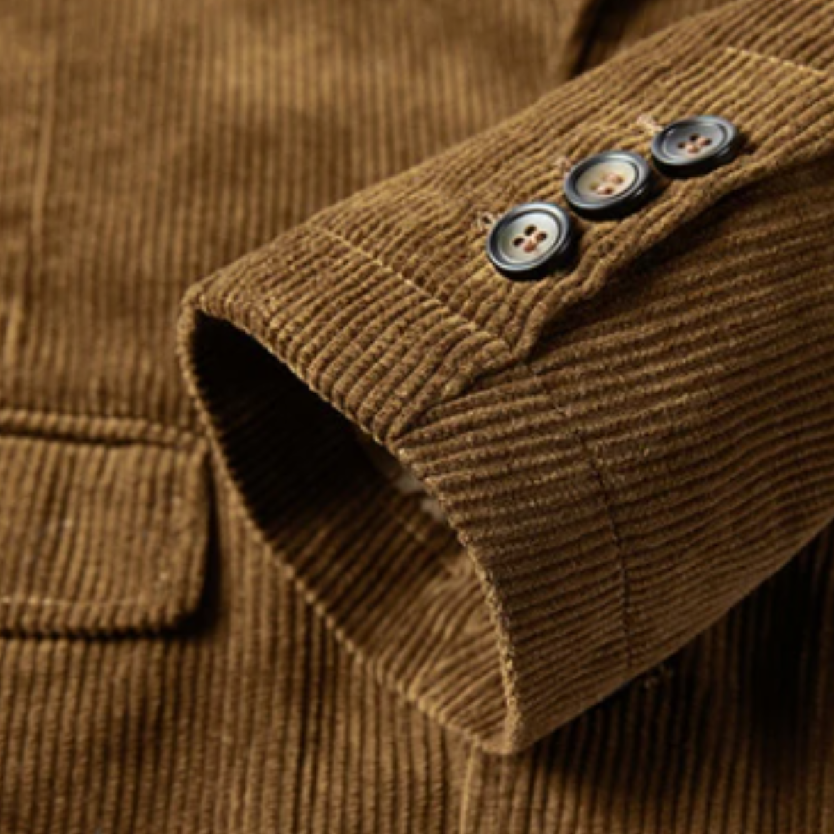 Manchesterkavaj för herr med knappstängning-Blazer for men-Fjallbarn