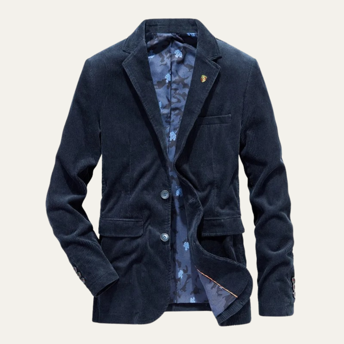 Manchesterkavaj för herr med knappstängning-Blazer for men-Fjallbarn