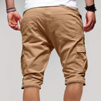Mäns Cargo Shorts med Dragsko i Midjan och Flera Fickor-Shorts for men-Fjallbarn