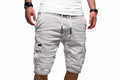 Mäns Cargo Shorts med Dragsko i Midjan och Flera Fickor-Shorts for men-Fjallbarn