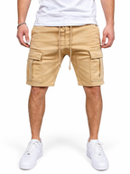 Mäns Cargo Shorts med Dragsko i Midjan och Lockfickor-Shorts for men-Fjallbarn