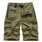 Mäns Cargo Shorts med Flera Fickor och Dragkedjestängning-Shorts for men-Fjallbarn