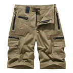 Mäns Cargo Shorts med Flera Fickor och Dragkedjestängning-Shorts for men-Fjallbarn