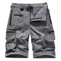 Mäns Cargo Shorts med Flera Fickor och Dragkedjestängning-Shorts for men-Fjallbarn
