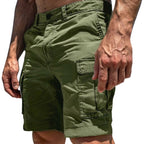 Mäns Cargo Shorts med Knappstängning och Sidofickor-Shorts for men-Fjallbarn