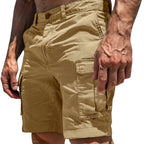 Mäns Cargo Shorts med Knappstängning och Sidofickor-Shorts for men-Fjallbarn