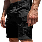 Mäns Cargo Shorts med Knappstängning och Sidofickor-Shorts for men-Fjallbarn