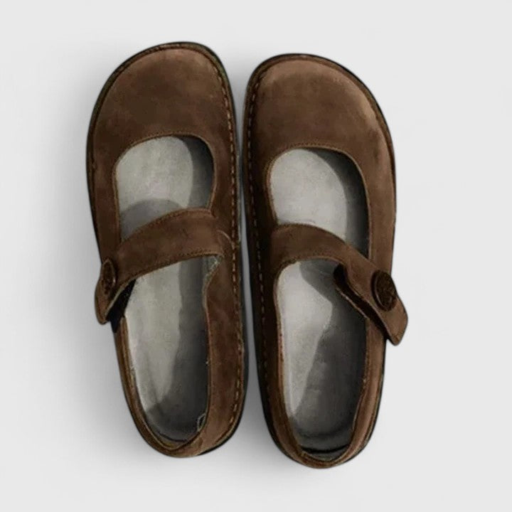 Mary Jane-ballerinaskor för dam med rem-Footwear for women-Fjallbarn