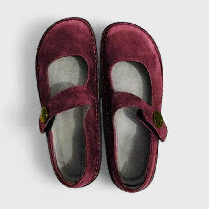 Mary Jane-ballerinaskor för dam med rem-Footwear for women-Fjallbarn