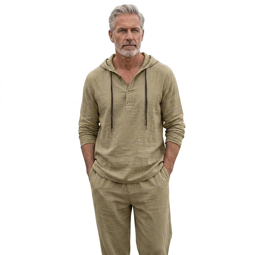 Matchande set med huvtröja och byxor för herr-Sets for Men-Fjallbarn