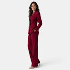 Matchande set med kavaj och vida byxor för dam-Sets for women-Fjallbarn