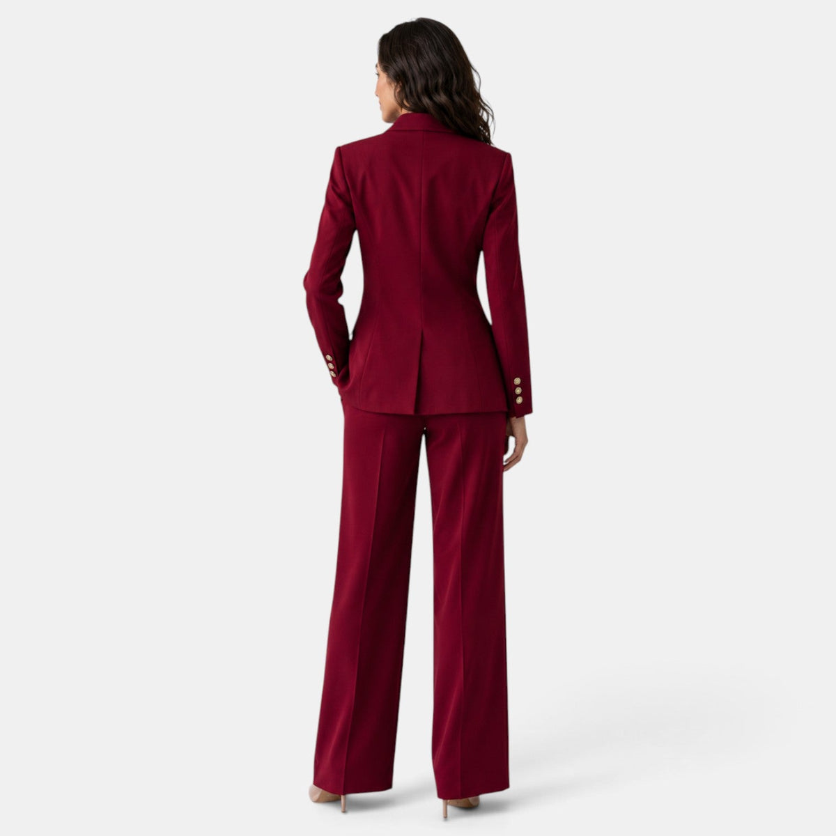 Matchande set med kavaj och vida byxor för dam-Sets for women-Fjallbarn