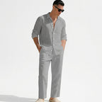 Matchande set med linneskjorta och byxor för herr-Sets for Men-Fjallbarn