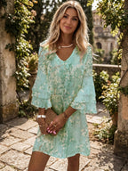 Miniklänning med marmormönster för dam-Mini Dress-Fjallbarn