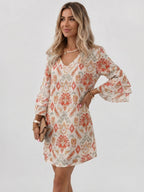 Miniklänning med marmormönster för dam-Mini Dress-Fjallbarn