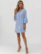 Miniklänning med marmormönster för dam-Mini Dress-Fjallbarn