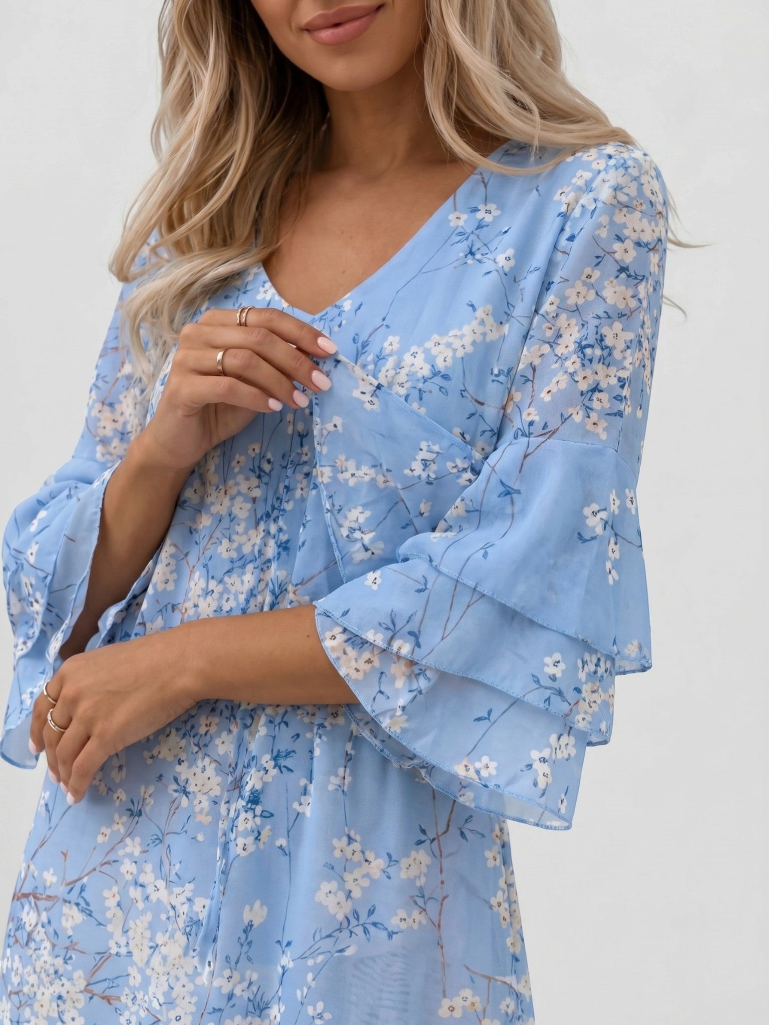 Miniklänning med marmormönster för dam-Mini Dress-Fjallbarn