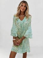 Miniklänning med marmormönster för dam-Mini Dress-Fjallbarn