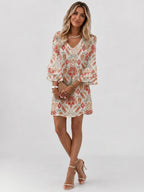 Miniklänning med marmormönster för dam-Mini Dress-Fjallbarn