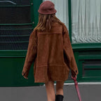 Mockajacka för dam med knäppning fram-Jacket for women-Fjallbarn