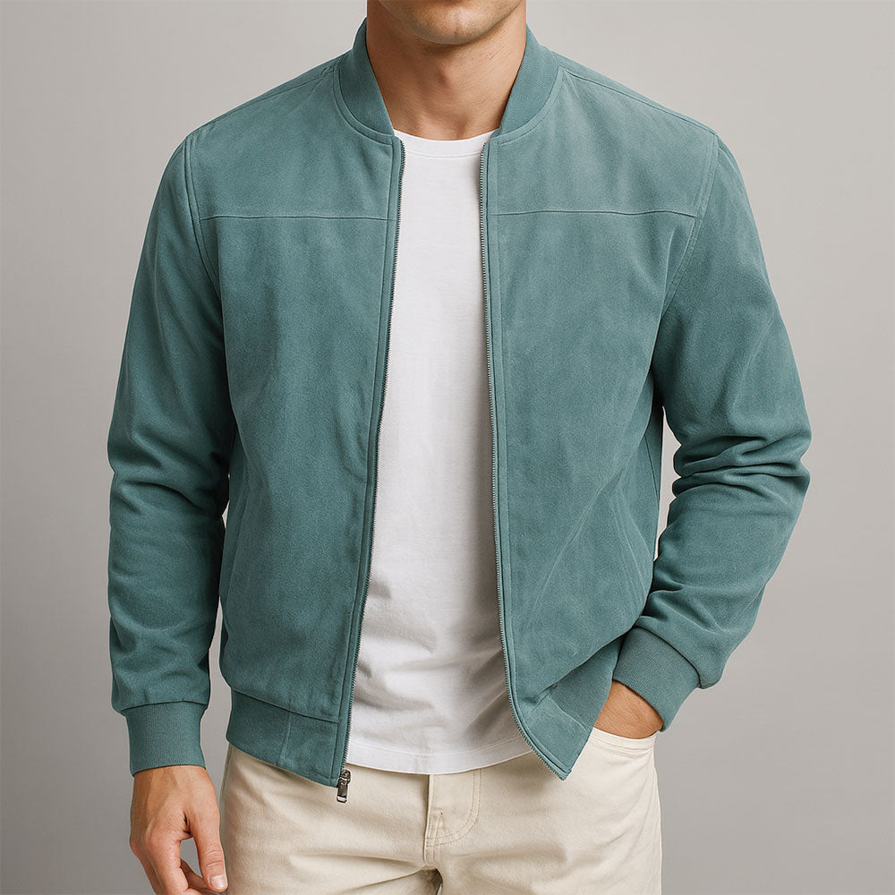 Mockajacka för män med ribbade muddar-Jackets for men-Fjallbarn