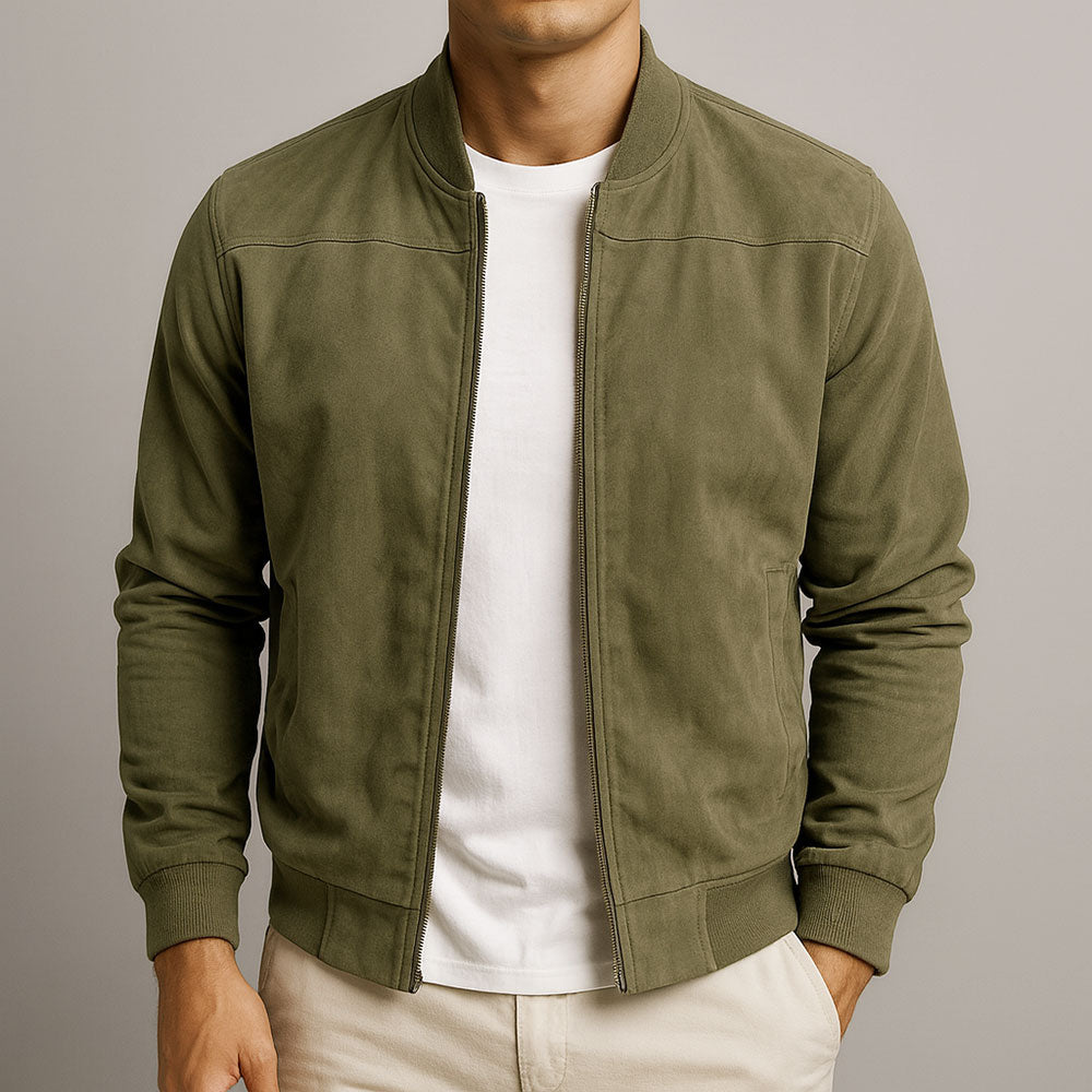 Mockajacka för män med ribbade muddar-Jackets for men-Fjallbarn