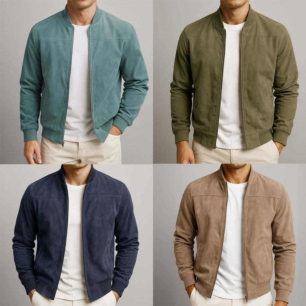 Mockajacka för män med ribbade muddar-Jackets for men-Fjallbarn