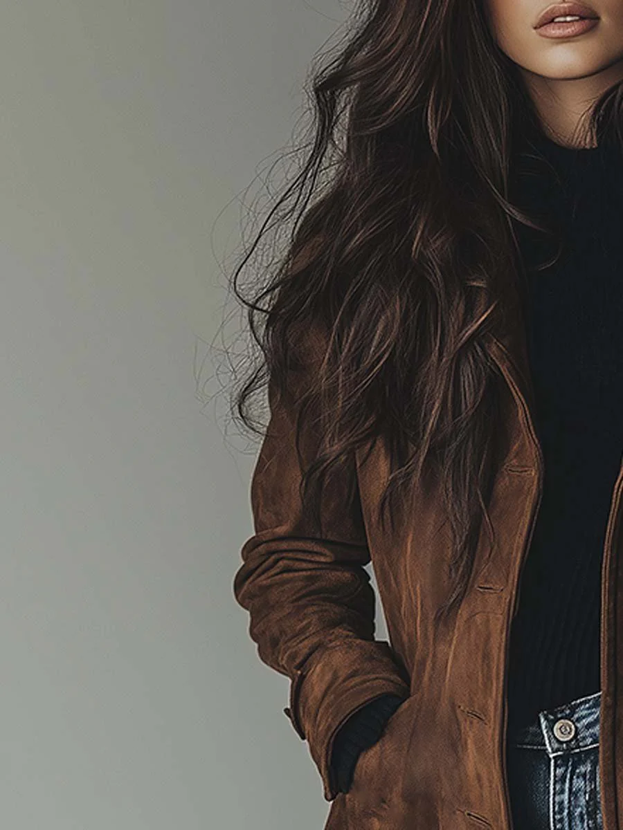 Mockarock för dam med knappar fram-Coats for women-Fjallbarn