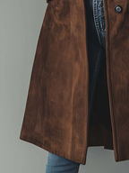 Mockarock för dam med knappar fram-Coats for women-Fjallbarn