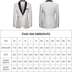 Mönstrad herrdräkt med kavaj och byxor-Sets for Men-Fjallbarn