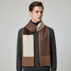 Mönstrad stickad halsduk för män-Accessories for Men-Fjallbarn