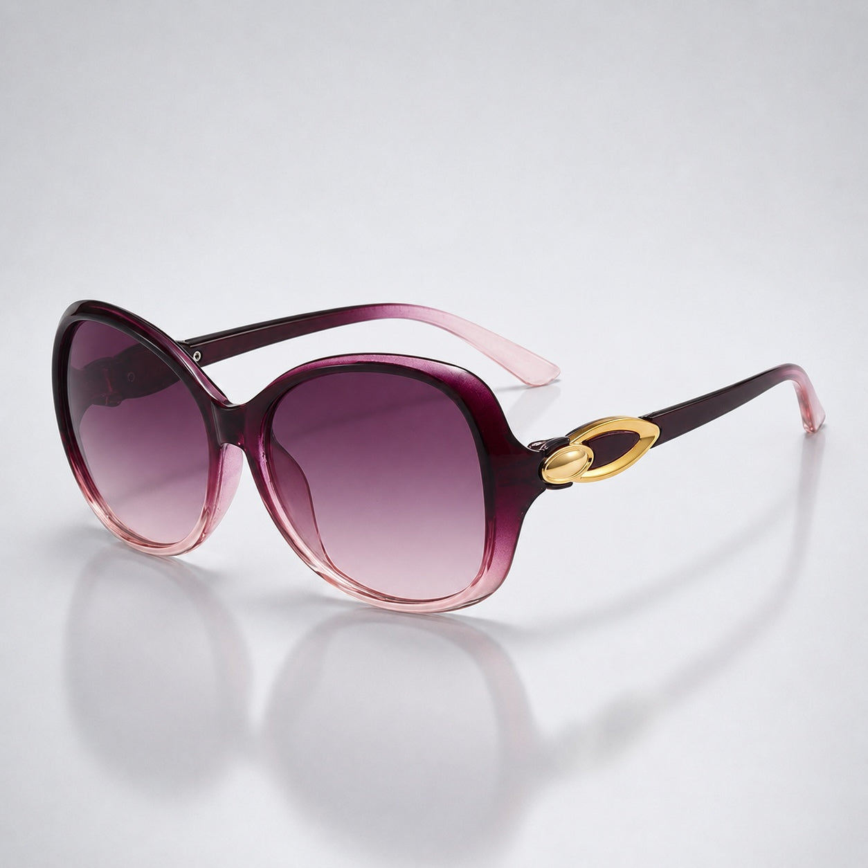 Mönstrade fjärilsglasögon för dam med metalldetaljer-Glasses for women-Fjallbarn