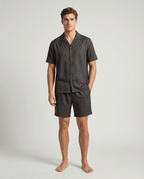 Mönstrat pyjamasset med kort ärm för herrar-Sets for women-Fjallbarn