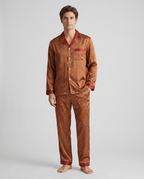 Mönstrat pyjamasset med lång ärm för herrar-Sets for women-Fjallbarn