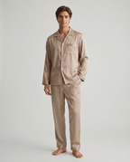 Mönstrat pyjamasset med lång ärm för herrar-Sets for women-Fjallbarn